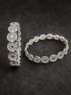 Silver Filigree Chakka Bangle