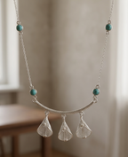 Aura Turquoise Filigree Necklace & Earring Set