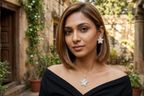 The Jasmine Blossom Filigree Pendant & Earring Set