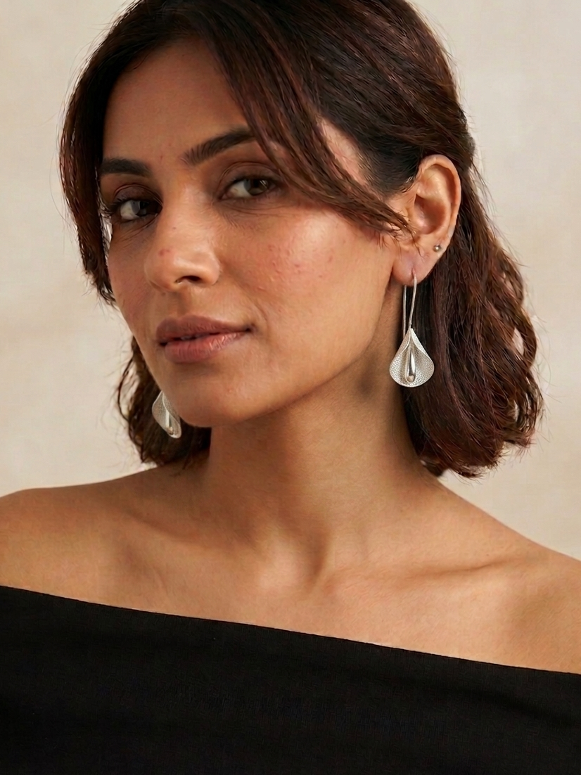 Calla Lily Whisper Drop Earrings