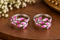 Pink Leaf Vine Silver Toe Ring