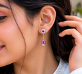 Ruby Radiance Drop Earrings