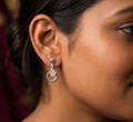 Whimsical Heart & Hoop Dangle Earrings