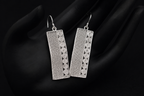 Vintage-Inspired Sterling Silver Mesh and Spiral Filigree Earrings