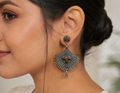 Navrang Heritage Silver Earrings