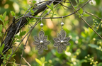 Bloom Filigree Oxidized Earrings