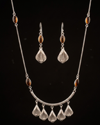 "Vintage Filigree & Amber Elegance"