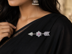 Royal Arrow Filigree Silver Brooch