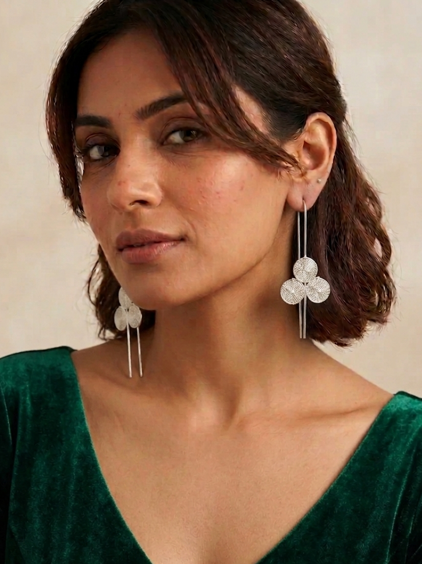 The Trinity Filigree Drop Earrings