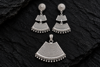 925 Sterling Silver Traditional Filigree Pendant & Earring Set