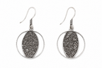 Rosette Filigree Circle Drops