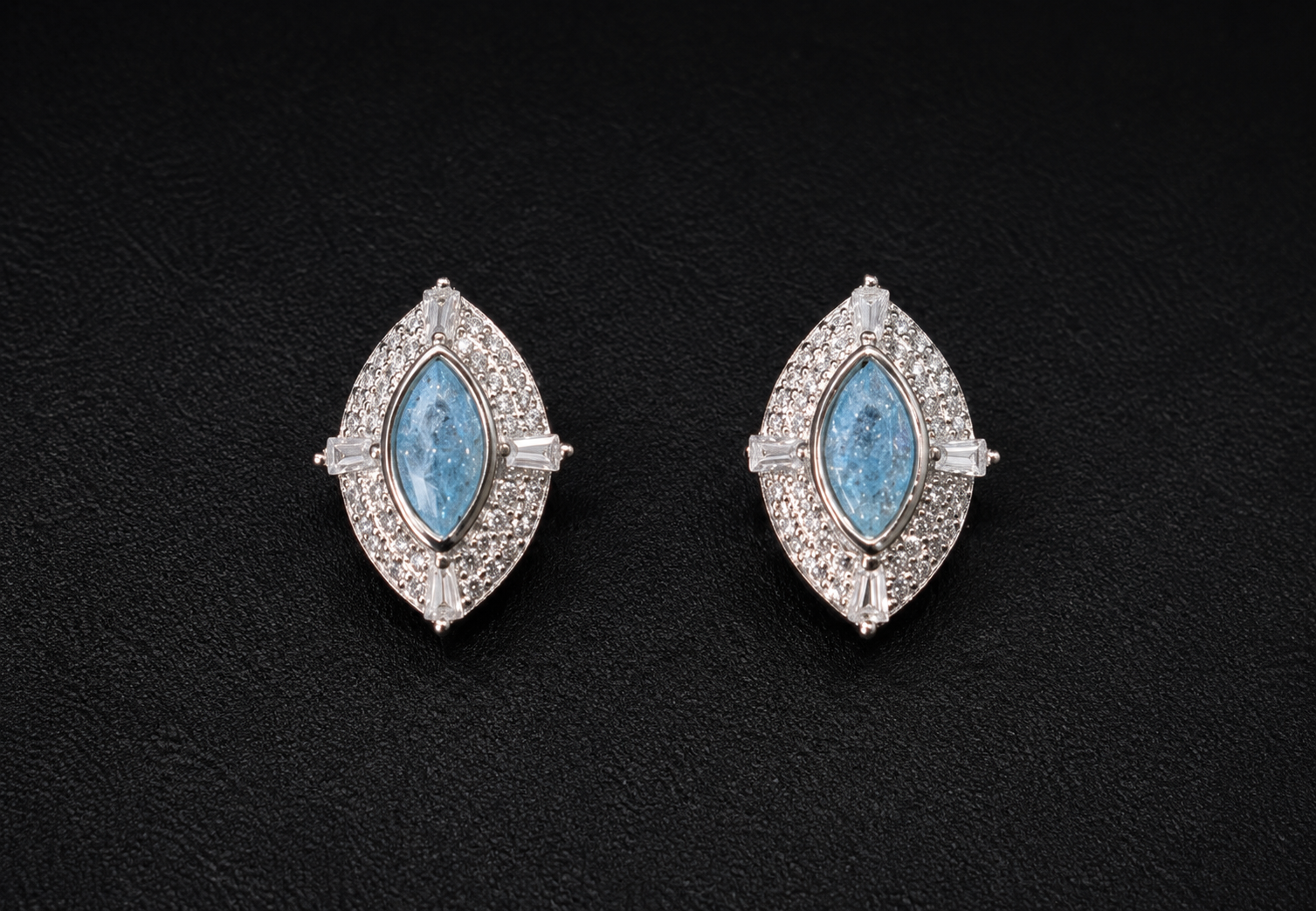Azure Eye Sterling Silver Studs