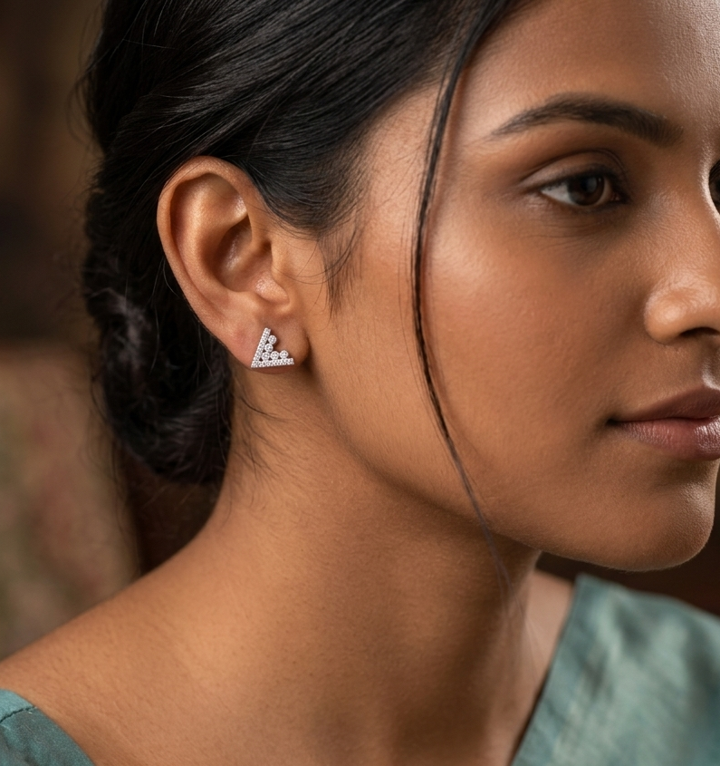 Geometric Constellation Stud Earrings