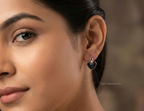 Minimalist Heart-Shaped Dangle Studs