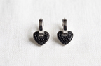 Minimalist Heart-Shaped Dangle Studs