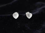 Heartfelt Minimalist Sterling Silver Studs