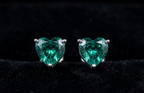 Verdant Heart 925 Sterling Silver Studs
